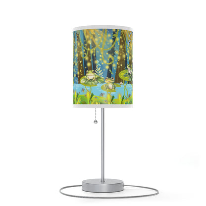 Frogs And Fireflies Lamp on a Stand, US|CA plug