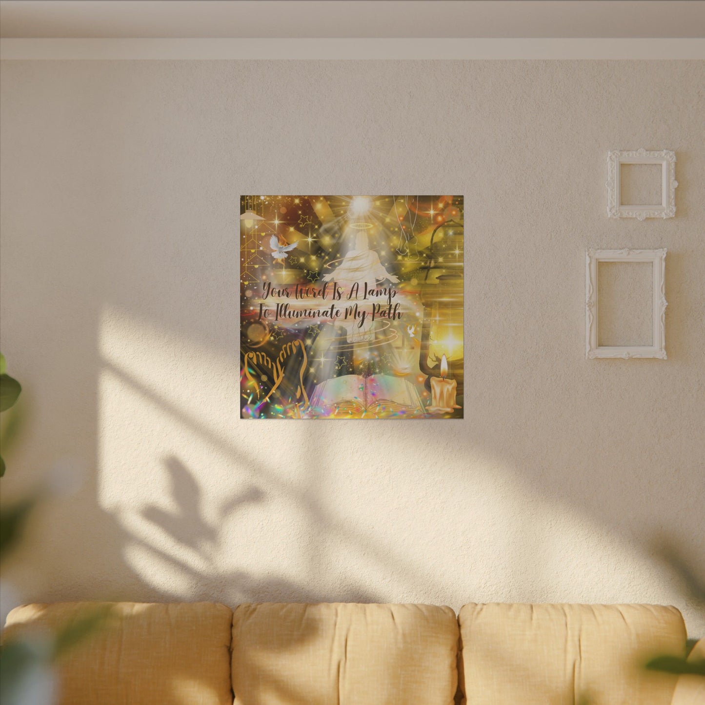 Your Word - Inspirational Wall Art, Custom Canvas Print, Home Decor, Motivational Quote, Spiritual Artwork, Wall Decor Gift