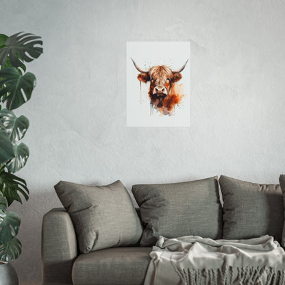 Highland Cow Gentle Giant Fine Art Posters