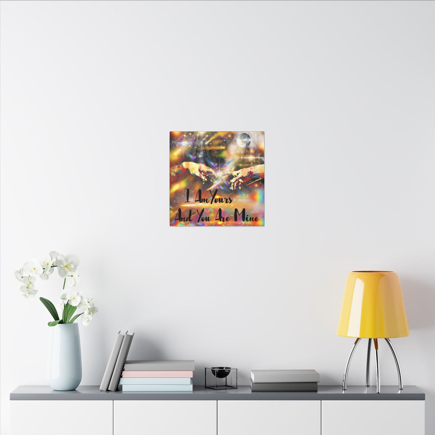 I Am Yours - Romantic Wall Art, Canvas Print, Inspirational Home Decor, Perfect Gift for Couples, Love Art, Anniversary Decoration