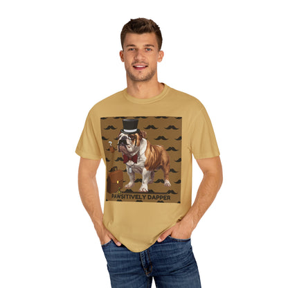 Pawsitively Dapper Unisex Garment-Dyed T-shirt