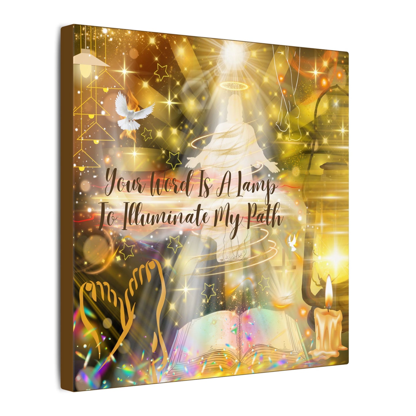 Your Word - Inspirational Wall Art, Custom Canvas Print, Home Decor, Motivational Quote, Spiritual Artwork, Wall Decor Gift