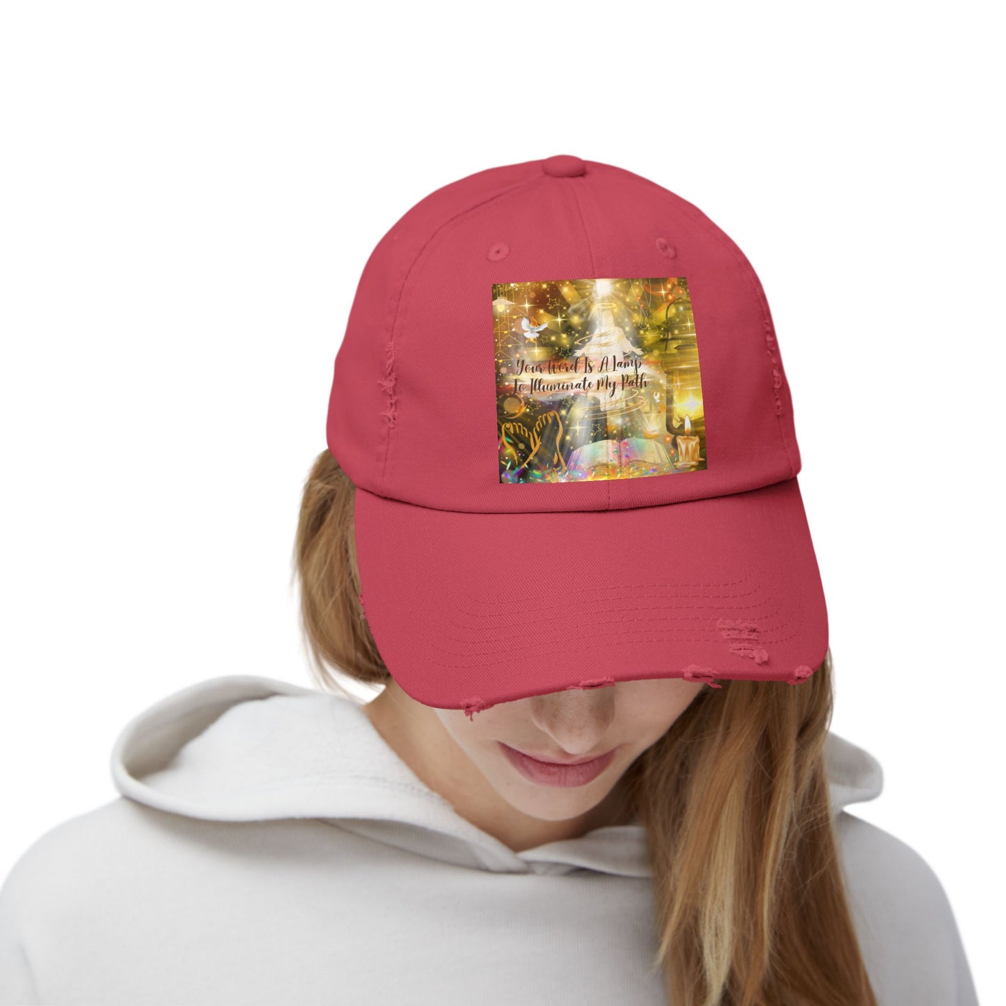 Your Word Unisex Distressed Cap