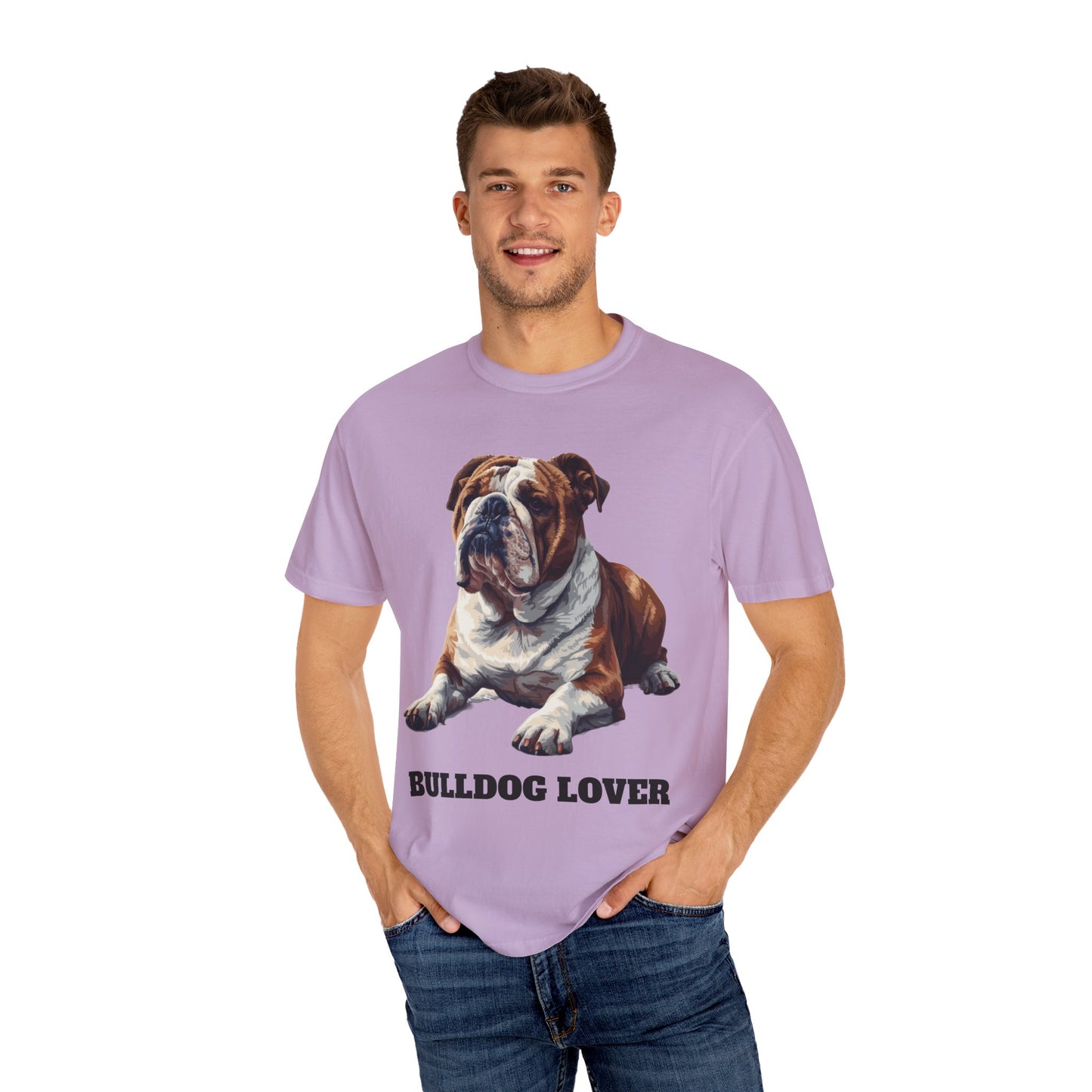 English Bulldog Lover Unisex Garment-Dyed T-shirt