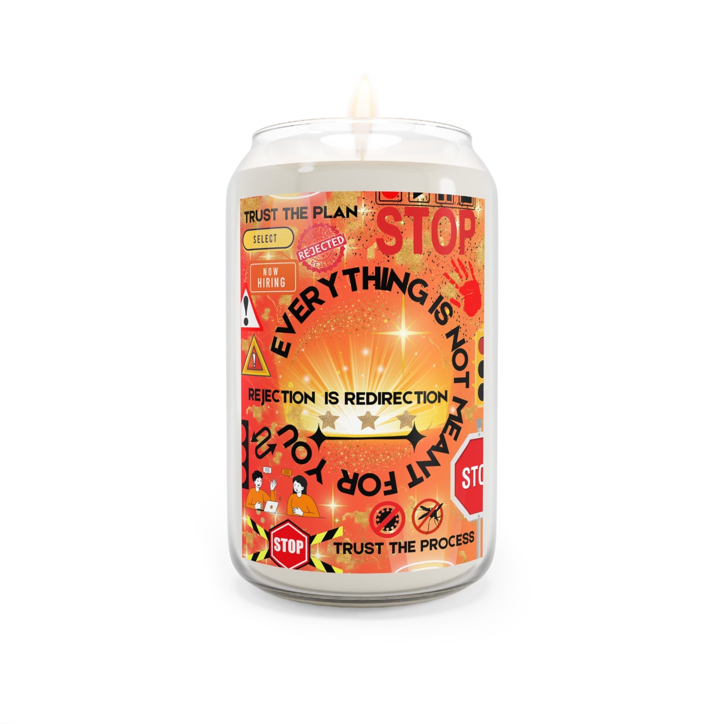 Rejection Is Redirection Scented Candle, 13.75oz