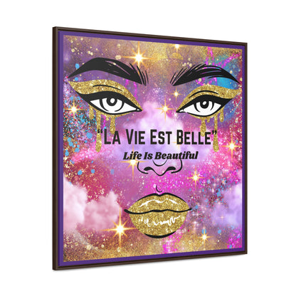 Life Is Beautiful French Canvas Wall Art