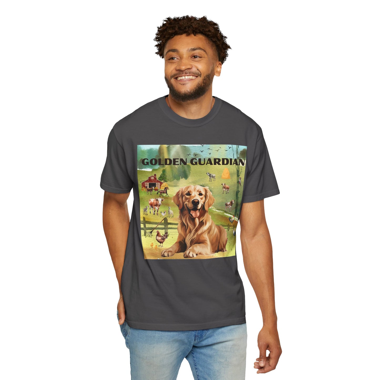 Golden Guardian Unisex Garment-Dyed T-shirt