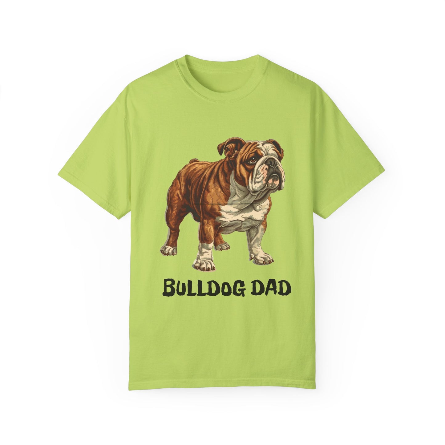 English Bulldog Dad Unisex Garment-Dyed T-shirt