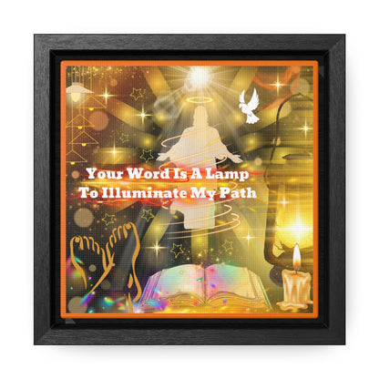 Your Word Gallery Canvas Wraps, Square Frame