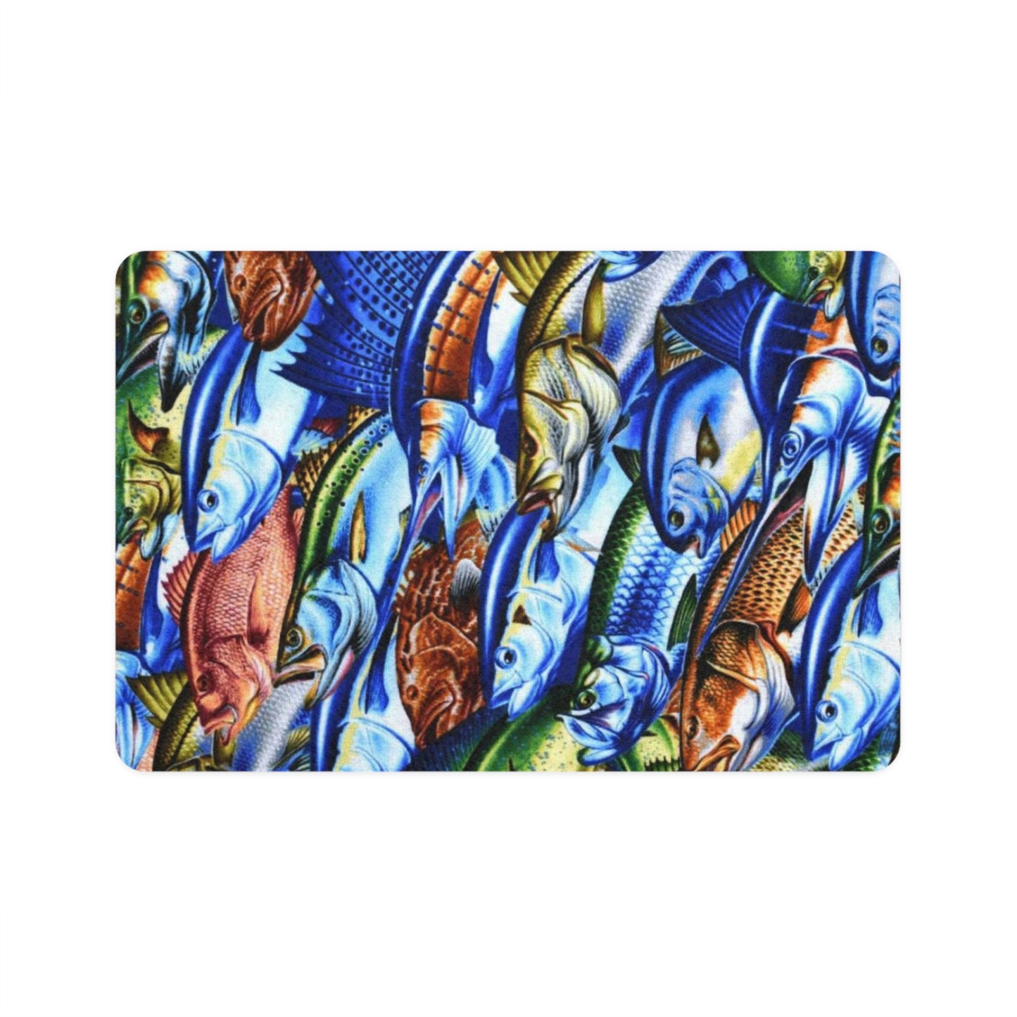 Pet Food Mat (12x18) Fish