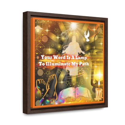 Your Word Gallery Canvas Wraps, Square Frame