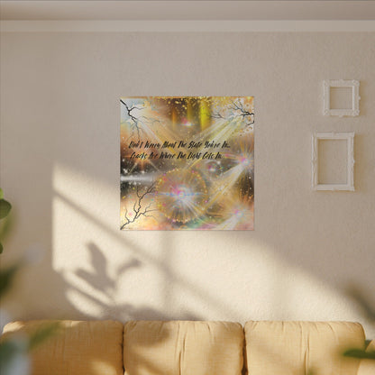 Don't Worry - Inspirational Wall Art, Motivational Decor, Home Office Artwork, Uplifting Canvas, Modern Room Statement