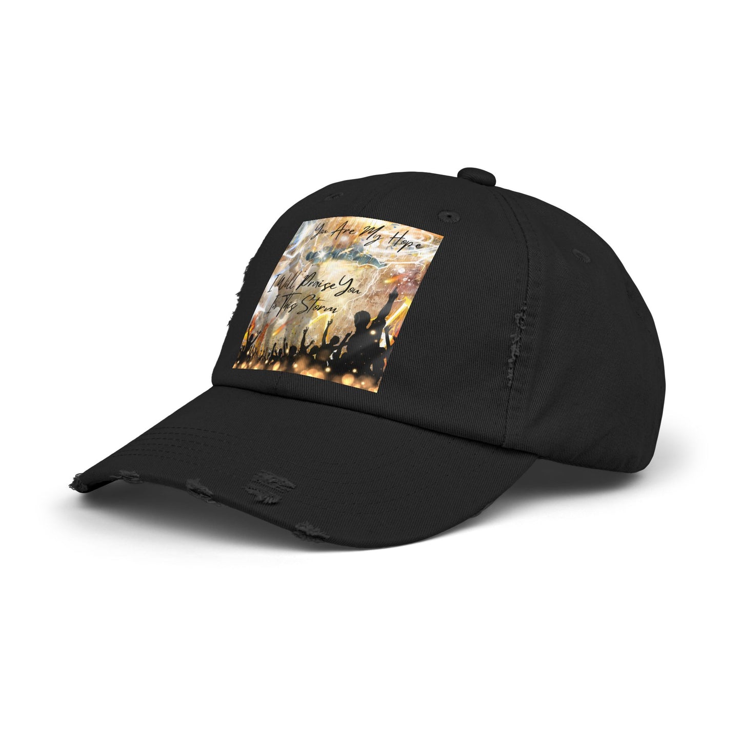 I Will Praise You Unisex Distressed Cap