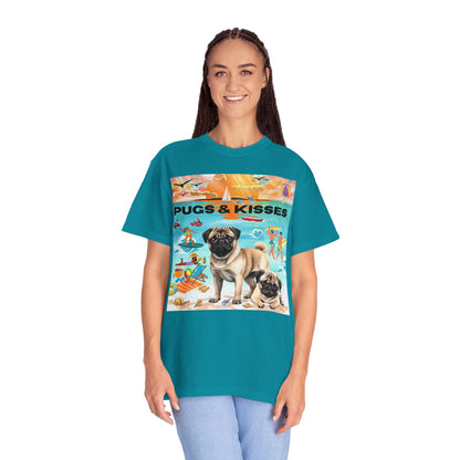 Pugs & Kisses Unisex Garment-Dyed T-shirt