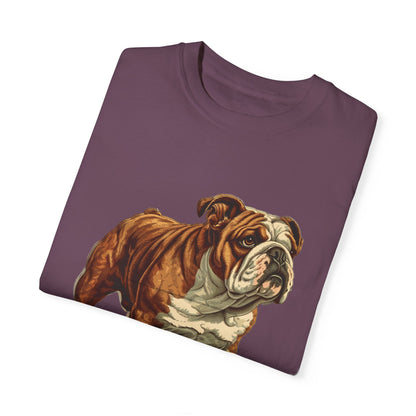 English Bulldog Dad Unisex Garment-Dyed T-shirt