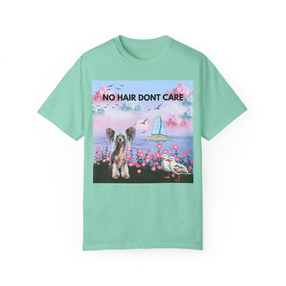 No Hair Don't Care Unisex Garment-Dyed T-shirt