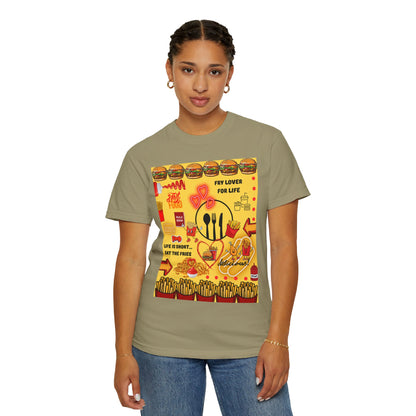 Eat The Fries Unisex Garment-Dyed T-shirt