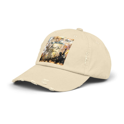 I Will Praise You Unisex Distressed Cap