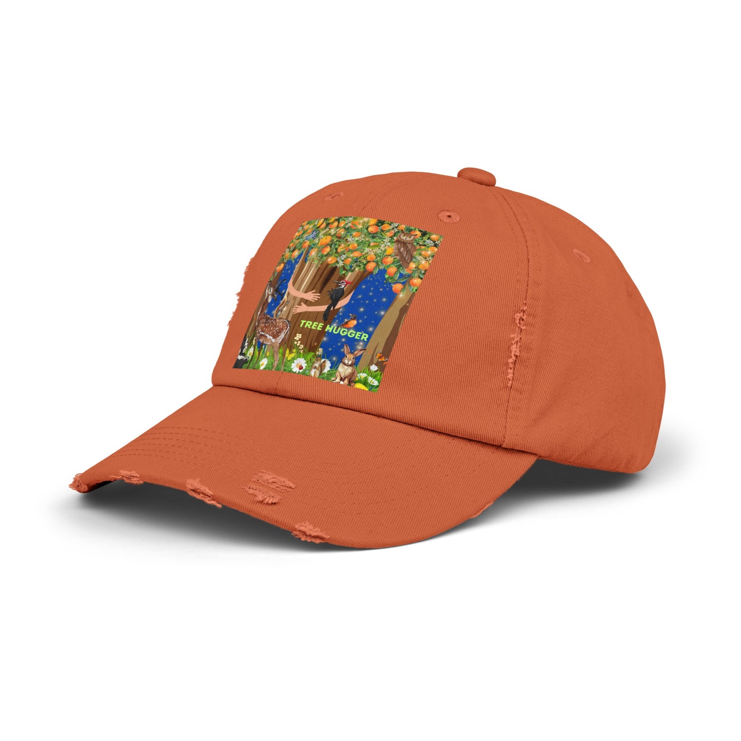 Tree Hugger Unisex Distressed Cap