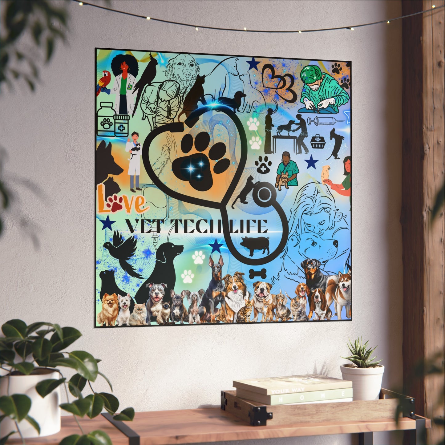 Vet Tech Life Fine Art Poster