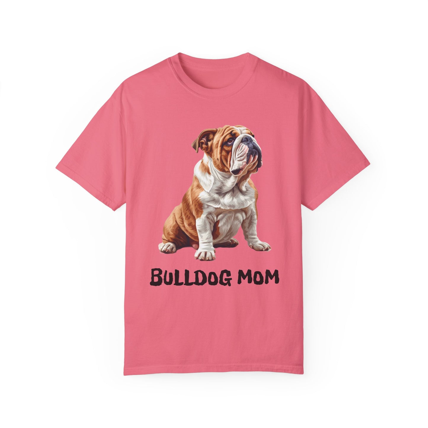 Bulldog Mom Unisex Garment-Dyed T-shirt