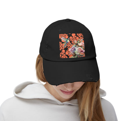 Hummingbird 1 Unisex Distressed Cap