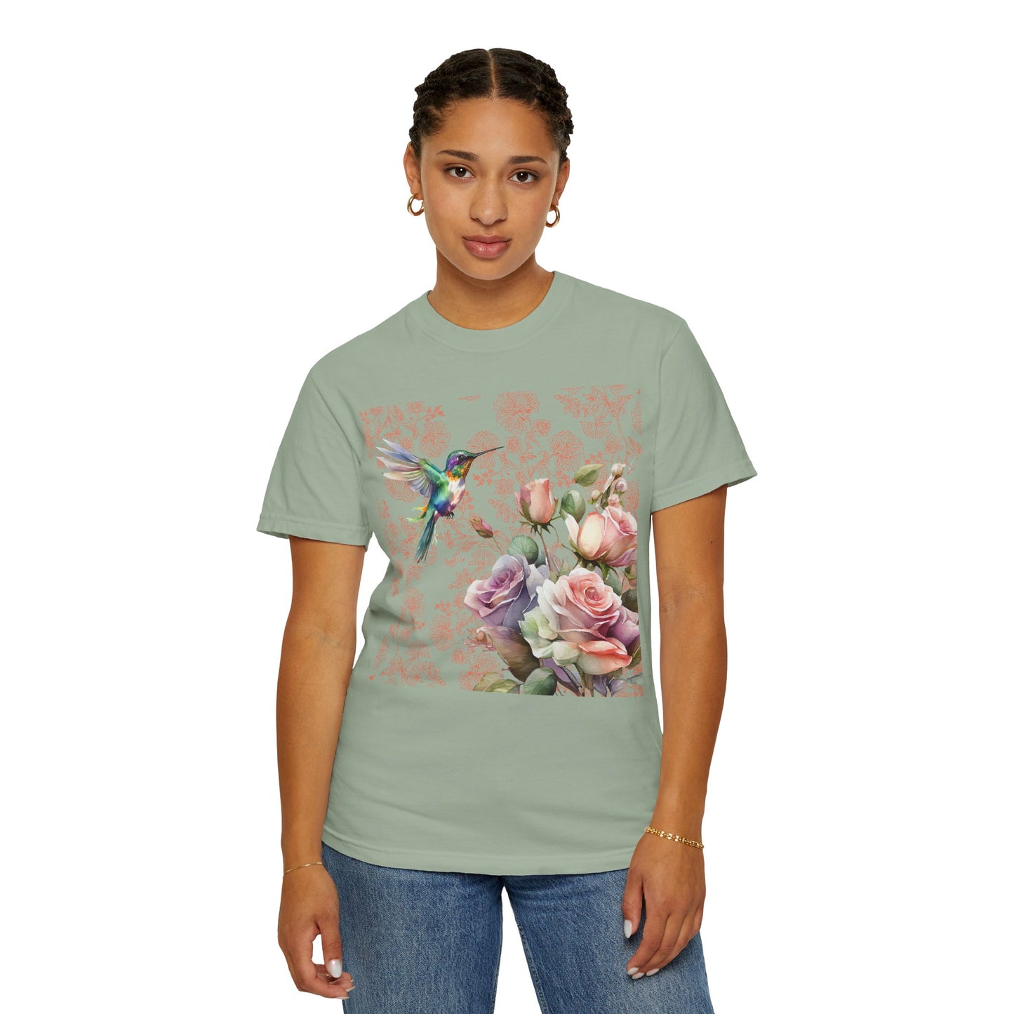 Hummingbird 1 Unisex Garment-Dyed T-shirt
