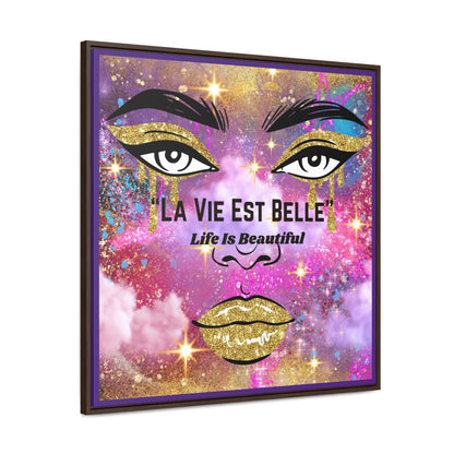 Life Is Beautiful French Canvas Wall Art