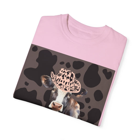 Cow 2 Unisex Garment-Dyed T-shirt