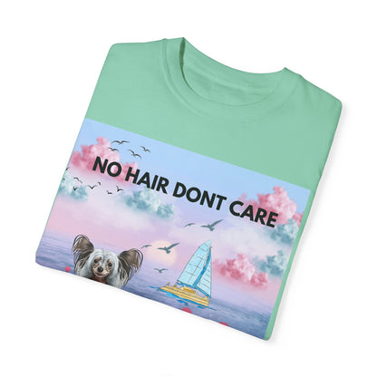 No Hair Don't Care Unisex Garment-Dyed T-shirt