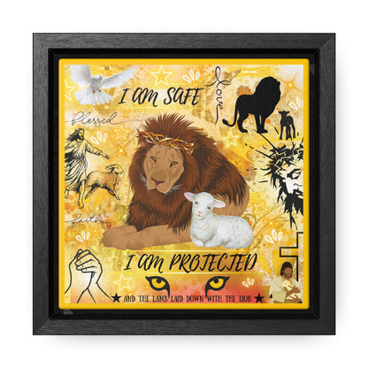 I Am Safe Gallery Canvas Wraps, Square Frame