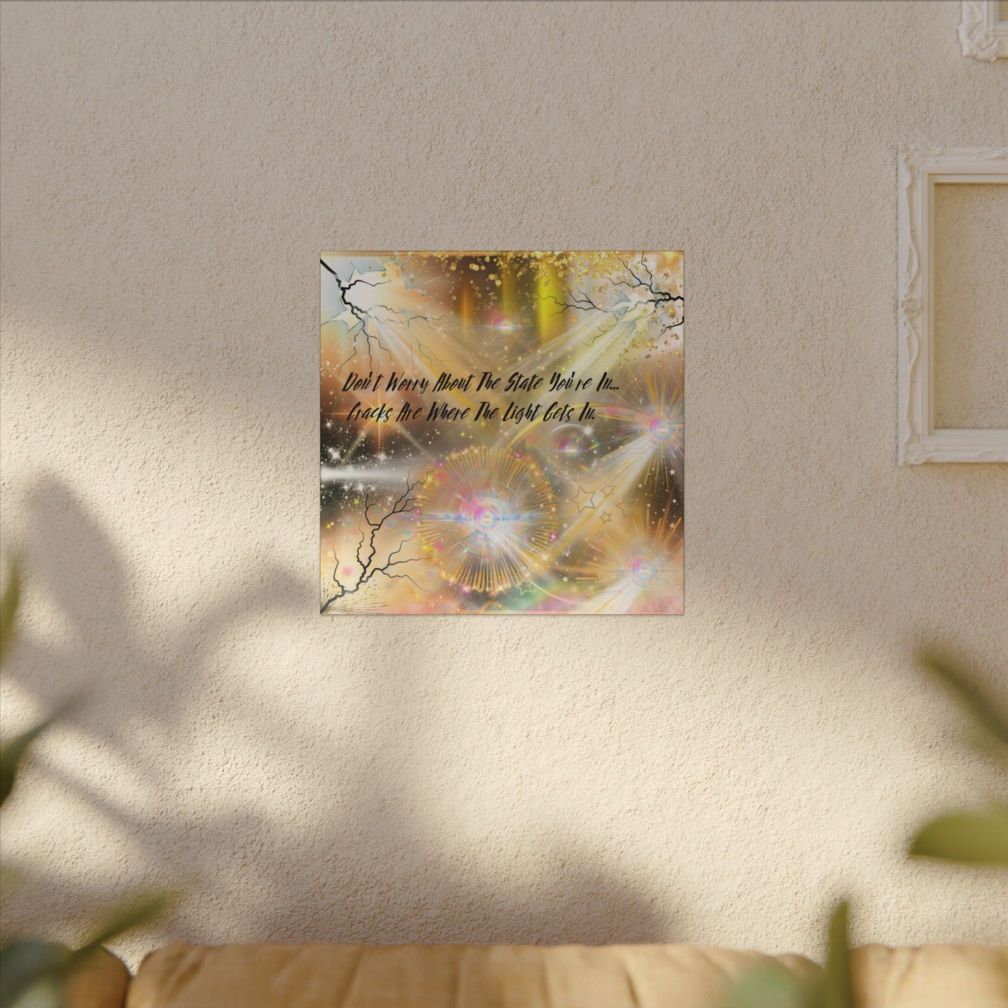 Don't Worry - Inspirational Wall Art, Motivational Decor, Home Office Artwork, Uplifting Canvas, Modern Room Statement