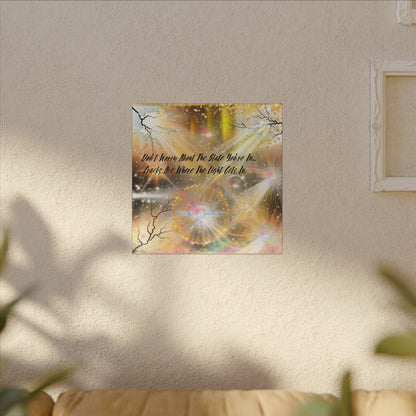 Don't Worry - Inspirational Wall Art, Motivational Decor, Home Office Artwork, Uplifting Canvas, Modern Room Statement