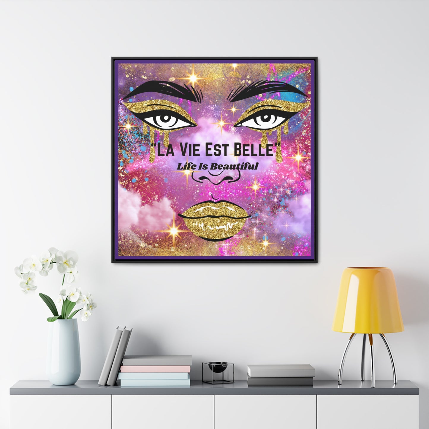 Life Is Beautiful French Canvas Wall Art