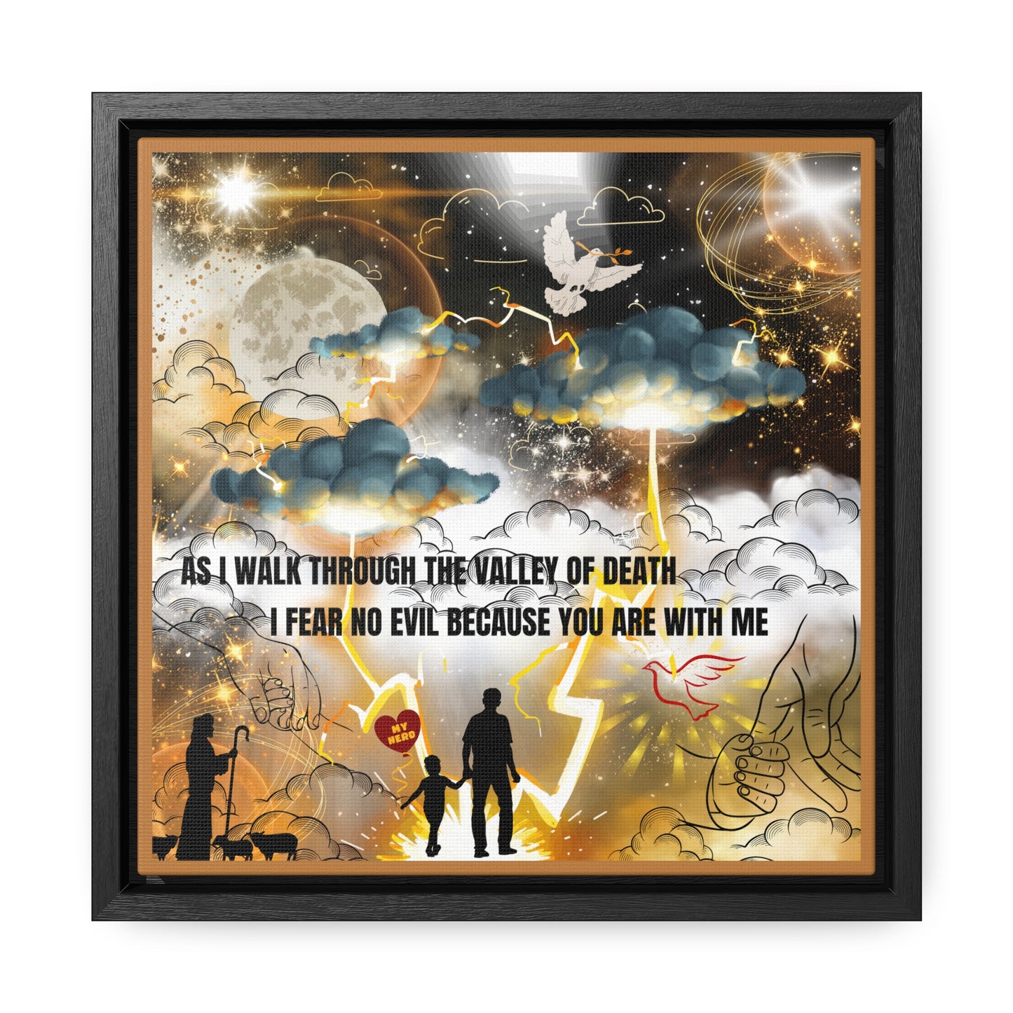 I Fear No Evil Gallery Canvas Wraps, Square Frame