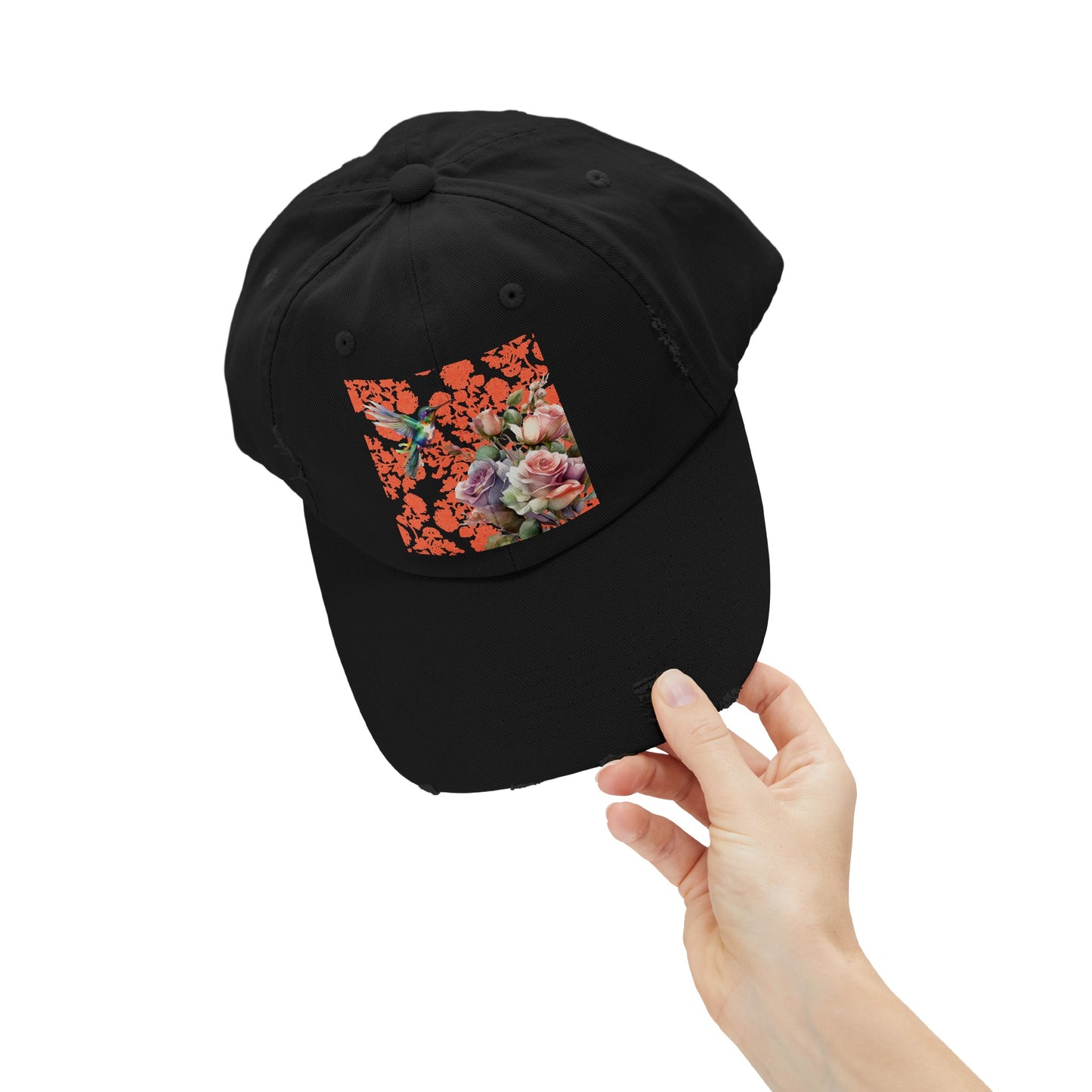 Hummingbird 1 Unisex Distressed Cap