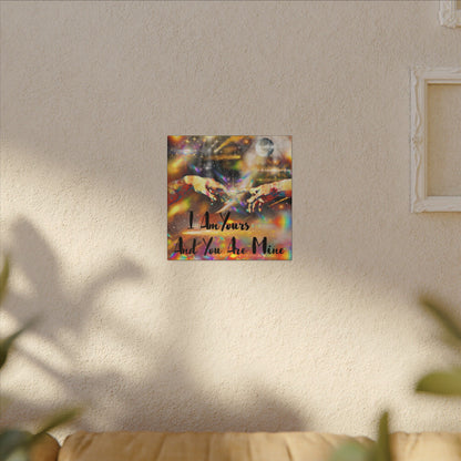 I Am Yours - Romantic Wall Art, Canvas Print, Inspirational Home Decor, Perfect Gift for Couples, Love Art, Anniversary Decoration