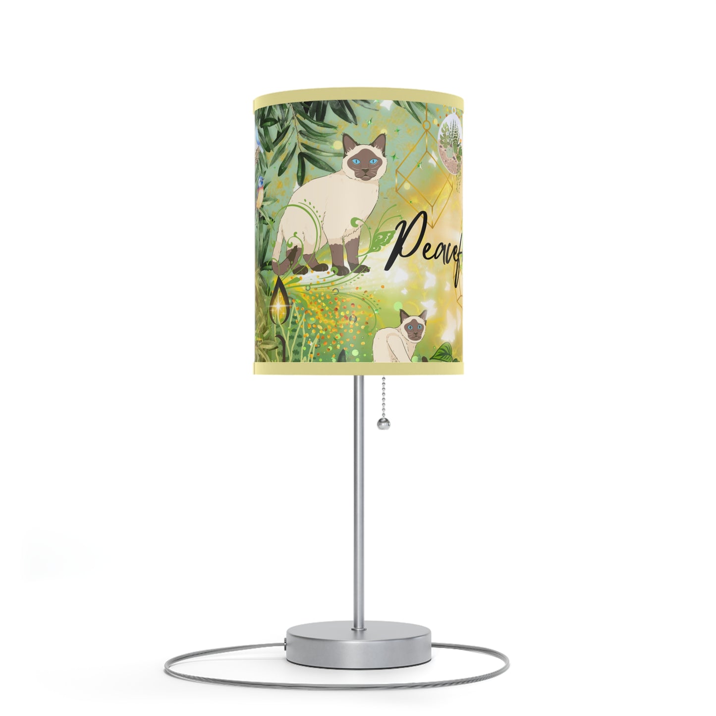 Peaceful Life Lamp on a Stand, US|CA plug