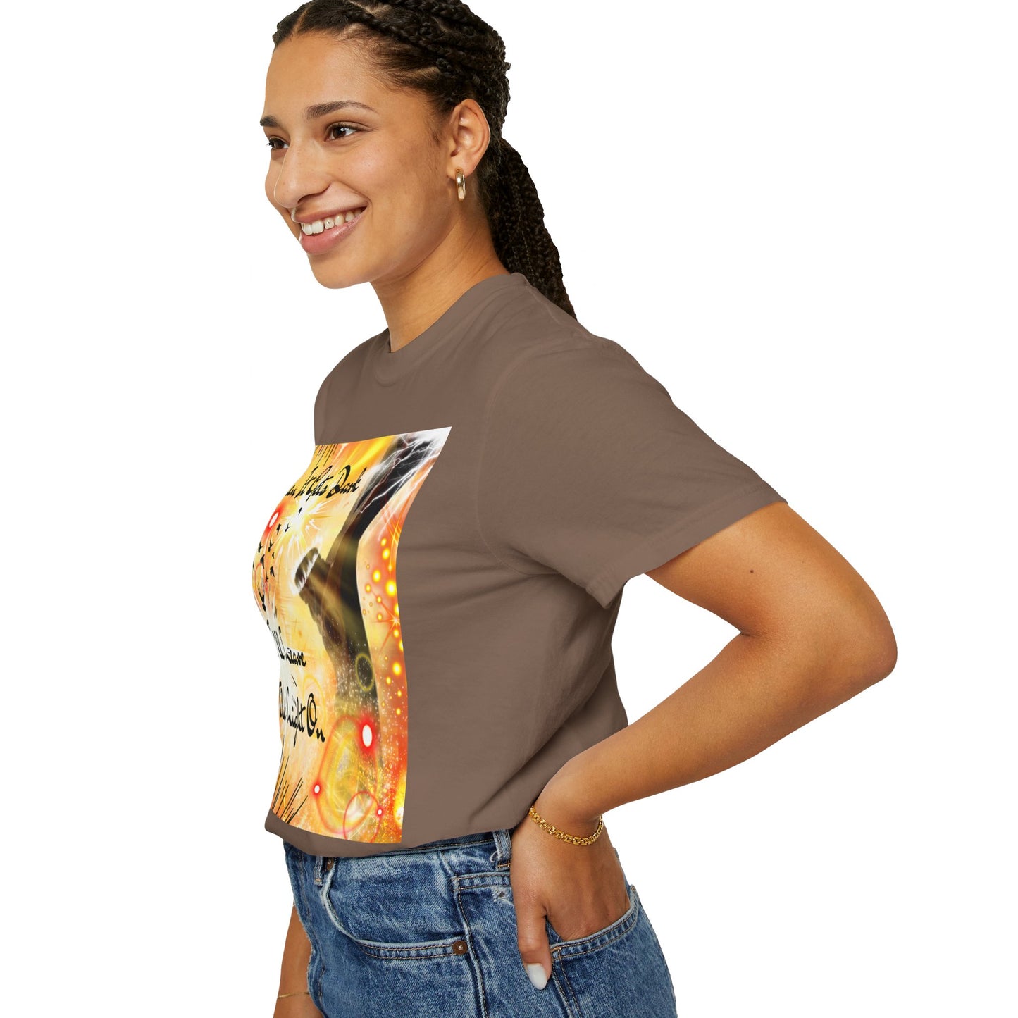 Leave The Light On Unisex Garment-Dyed T-shirt