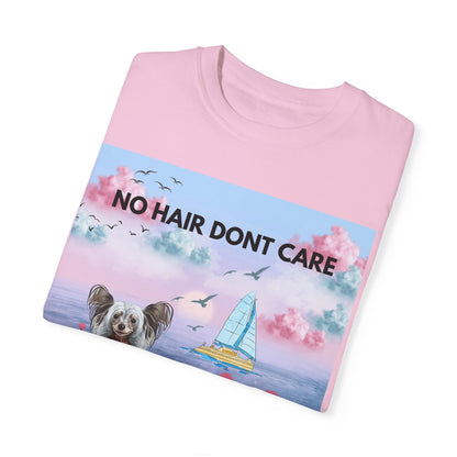 No Hair Don't Care Unisex Garment-Dyed T-shirt