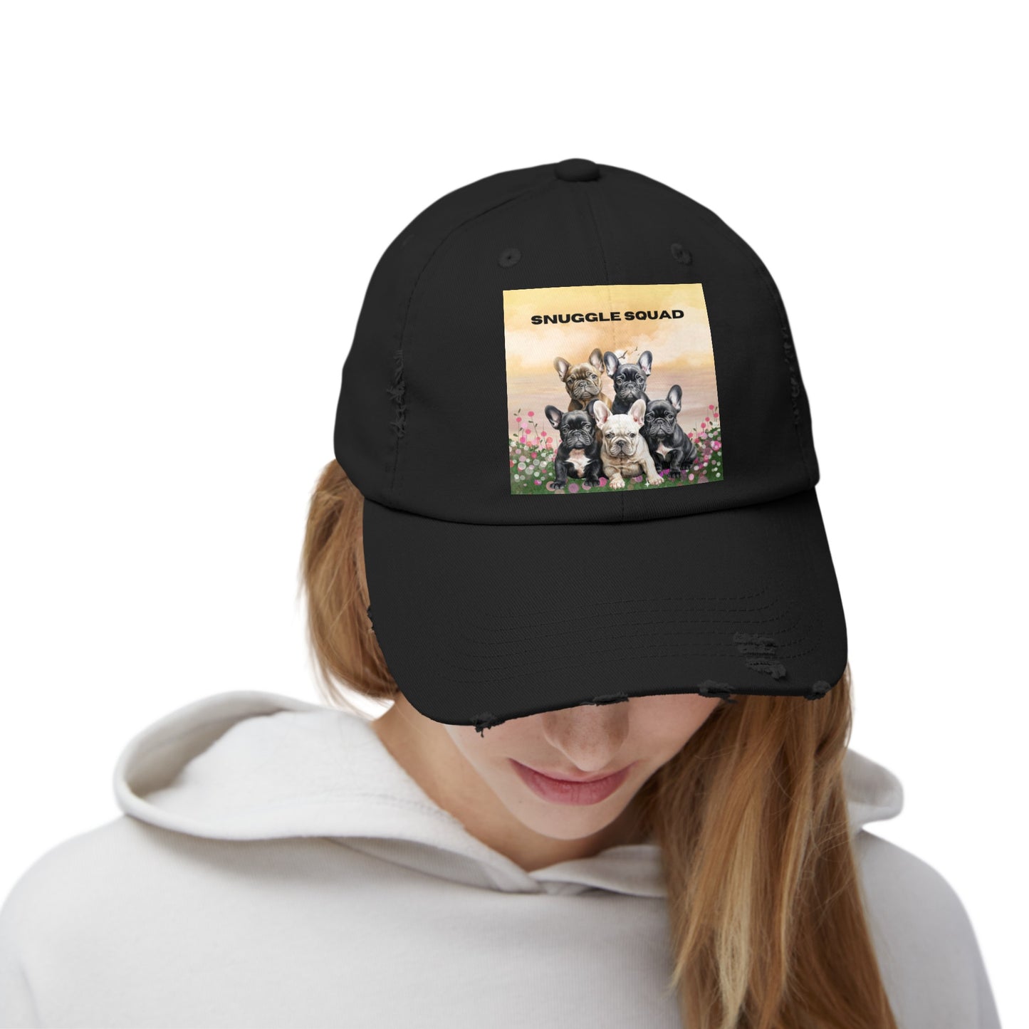 Snuggle Squad Unisex Distressed Cap