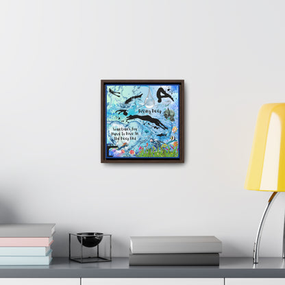 Sometimes You Have To Dive In The Deep End Canvas Wall Art