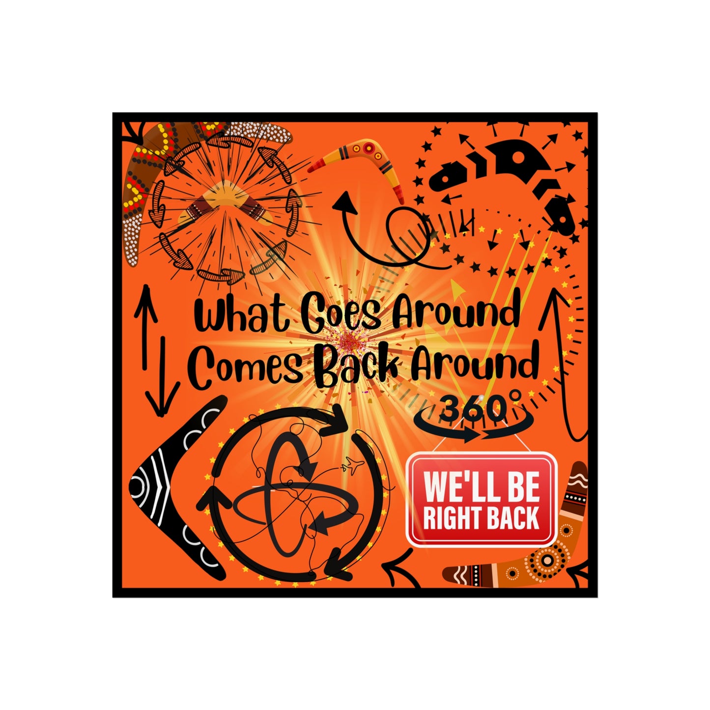 What Goes Around Comes Back Around Fine Art Posters