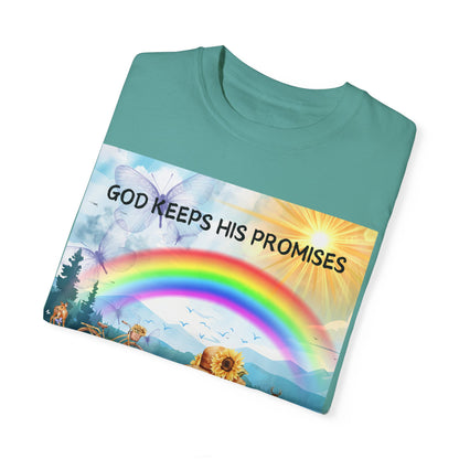 God Keeps His Promises Unisex Garment-Dyed T-shirt