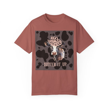 Cow 2 Unisex Garment-Dyed T-shirt