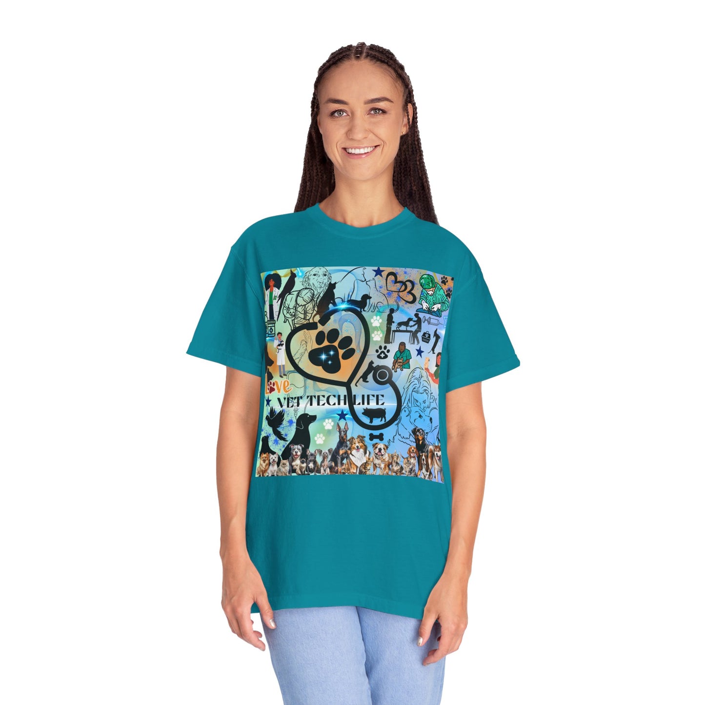 Vet Tech Life Unisex Garment-Dyed T-shirt