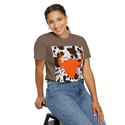Cow 3 Unisex Garment-Dyed T-shirt