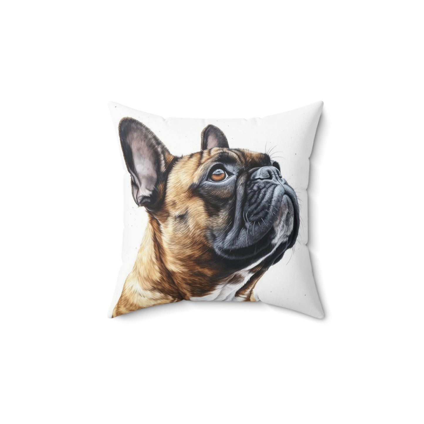 Spun Polyester Square Pillow Frenchie