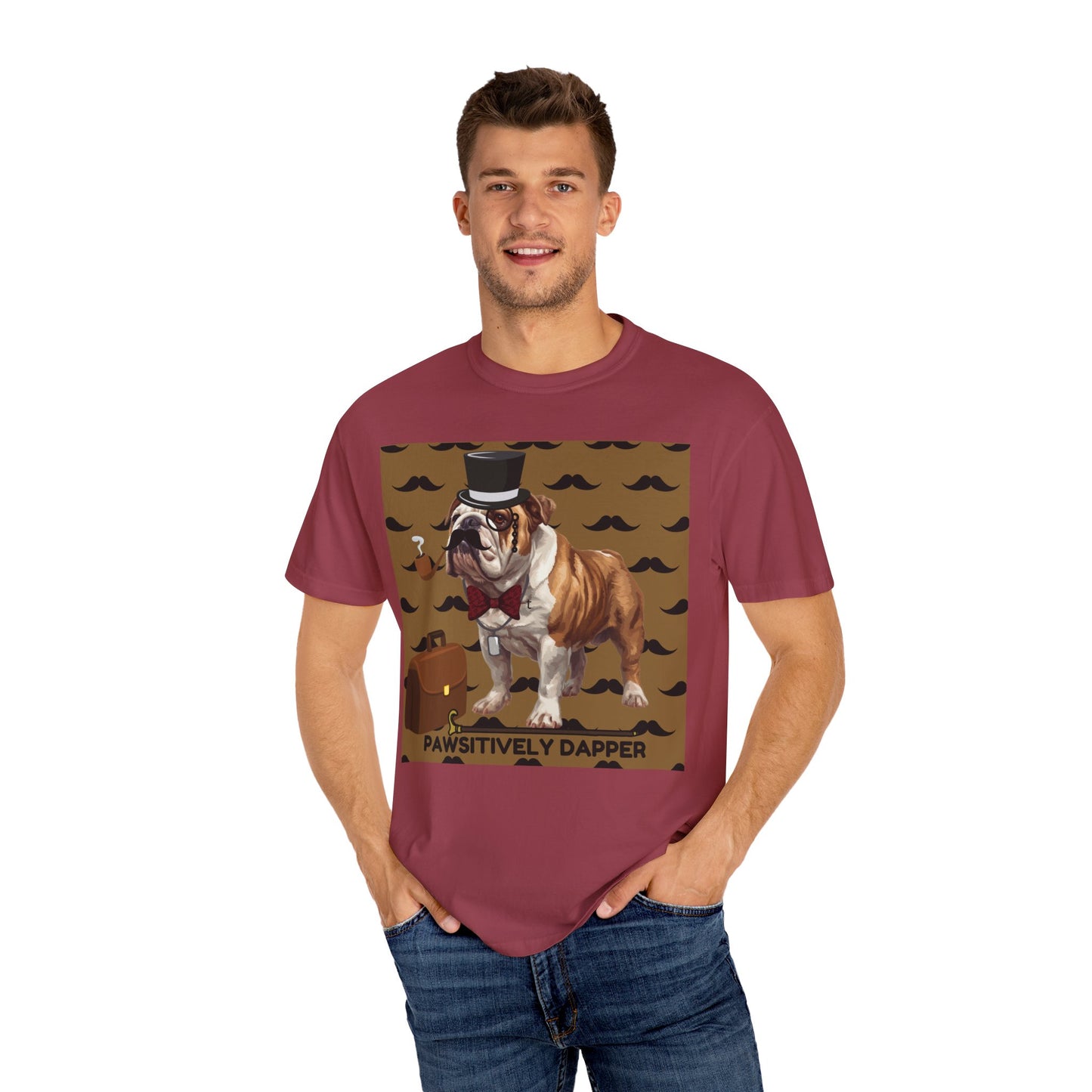 Pawsitively Dapper Unisex Garment-Dyed T-shirt