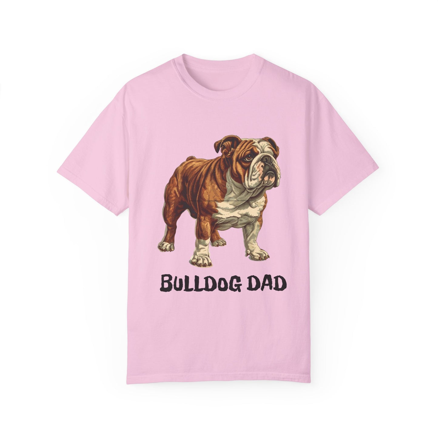 English Bulldog Dad Unisex Garment-Dyed T-shirt